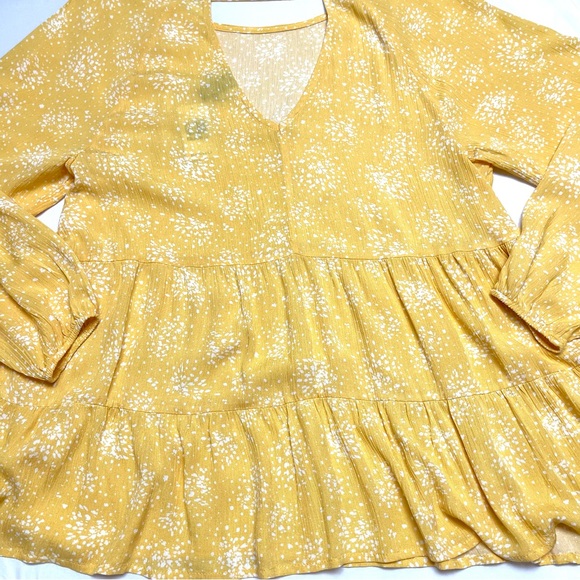 NWT Daytrip Ditsy Tiered Babydoll Top - Picture 4 of 7